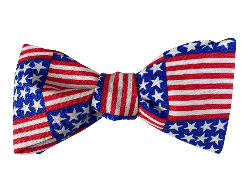 America Stars & Stripes Flag Bow Tie