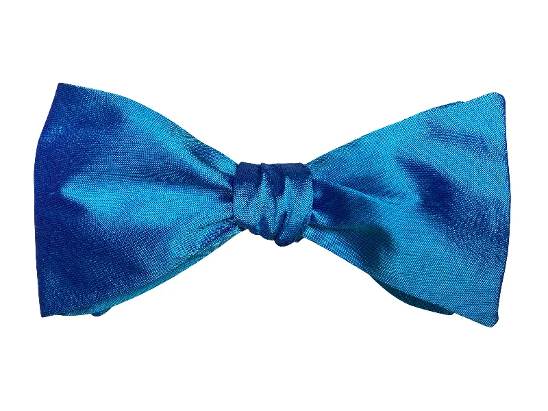 Atlantic Blue Silk Bow Tie