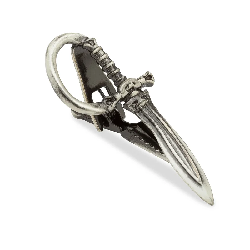 Black Caesar Pirate Dagger Tie Bar