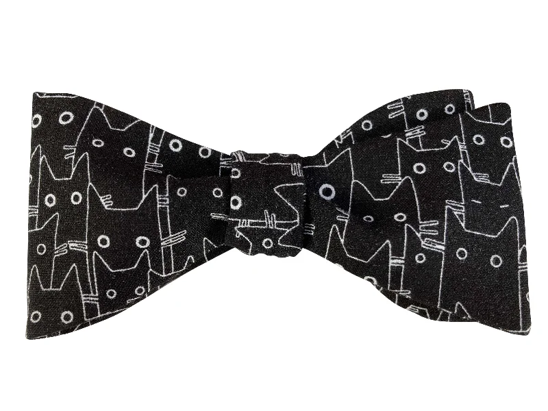 Black Cats Bow Tie