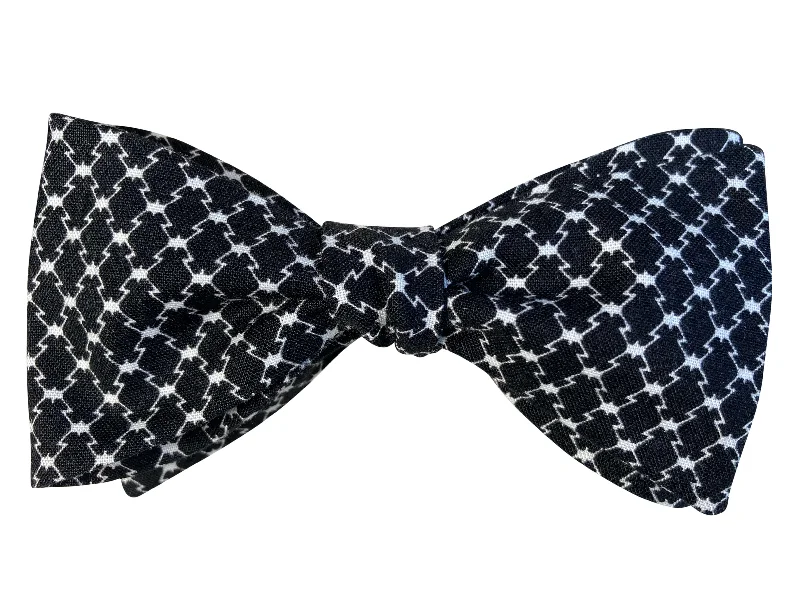 Black & White Electric Bow Tie