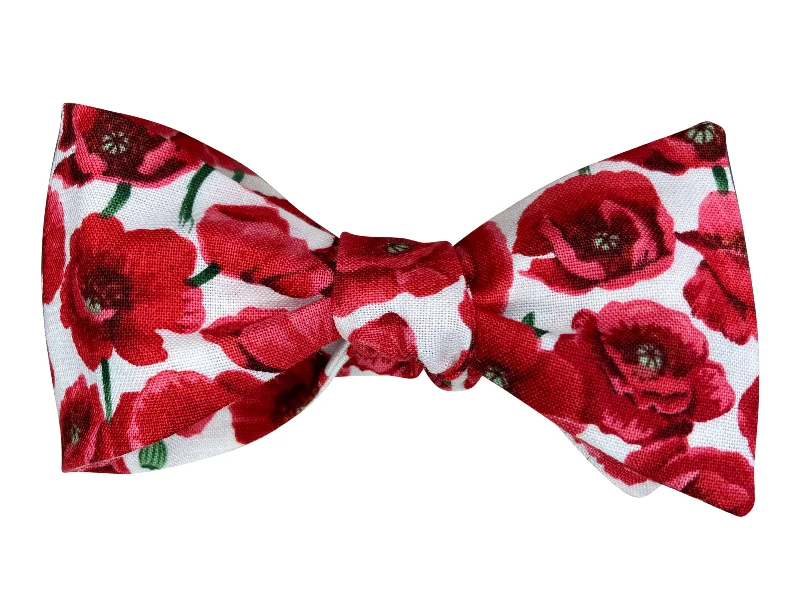 Blooming Poppies Bow Tie