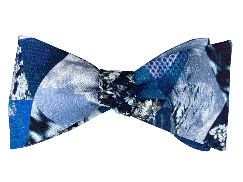 Blue Abstract Nature Bow Tie