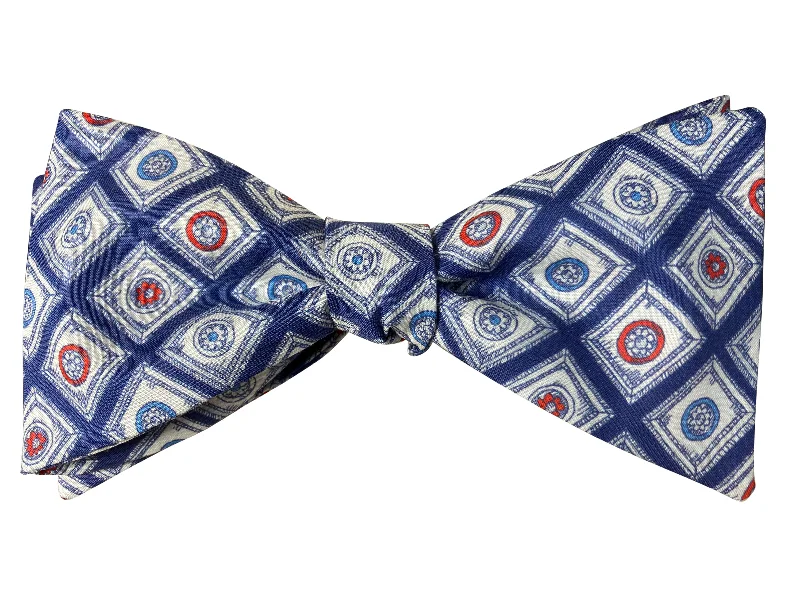 Blue Grand Circle Bow Tie