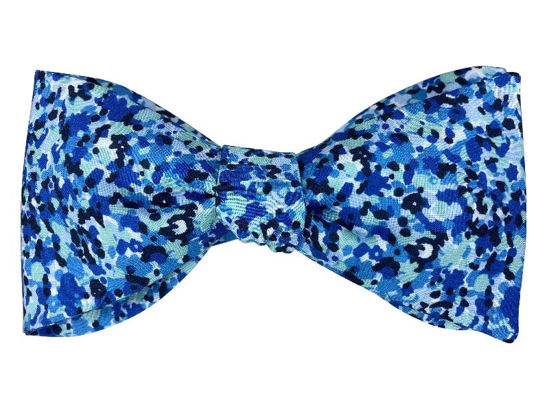 Blue Speckles Bow Tie