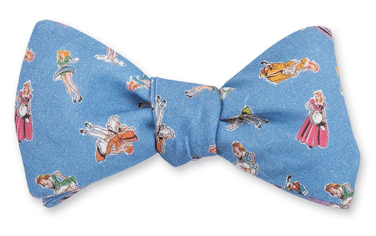 Blue Springmaid Girls Bow Tie - B4872