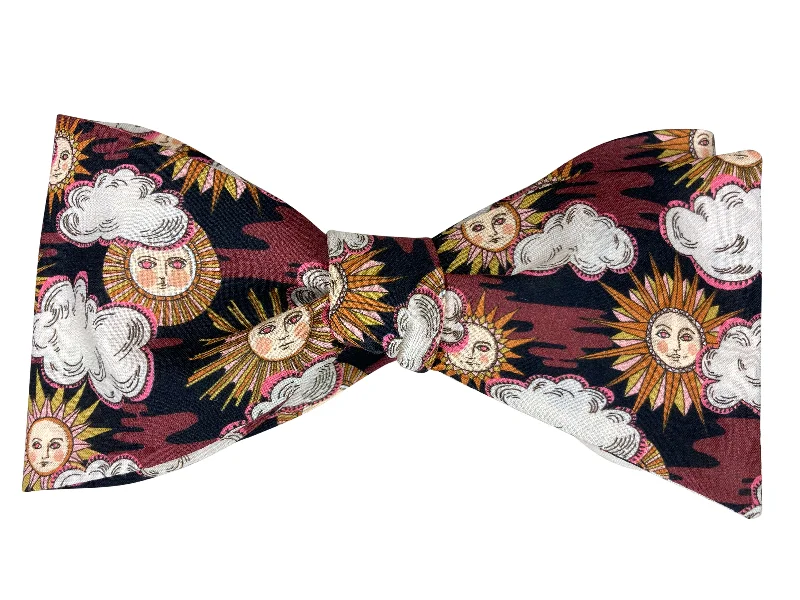 Brown Sun King Bow Tie