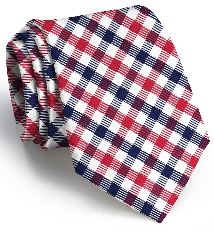 Collegiate Quad: Tie - Red/Navy