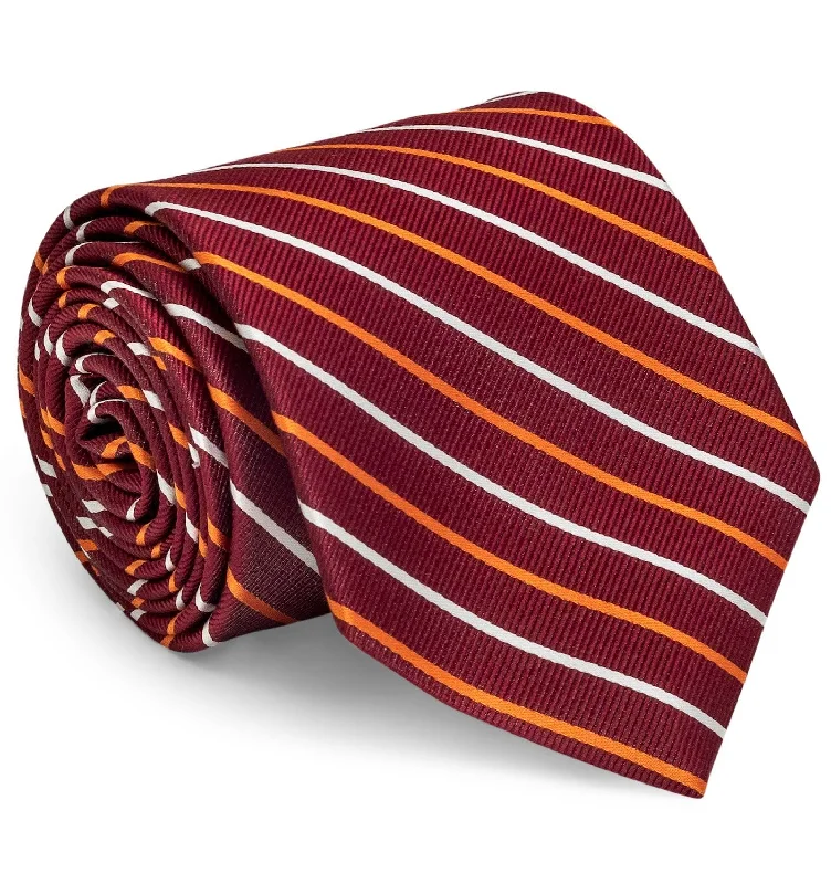 Lewis: Tie - Maroon/Orange