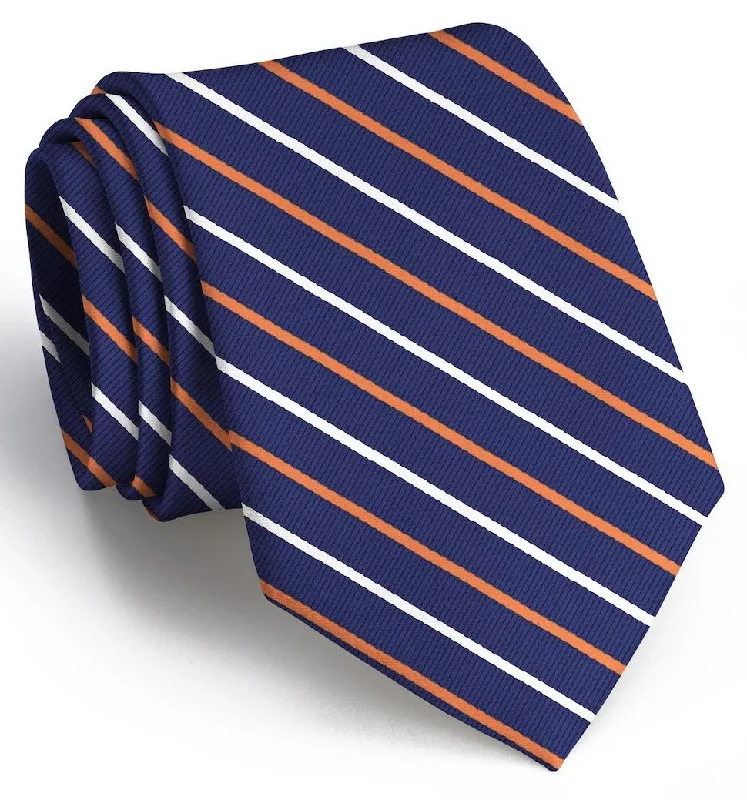 Lewis: Tie - Navy/Orange