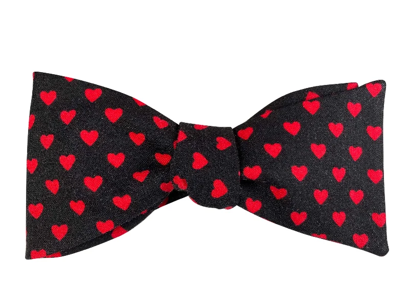 Funky Love Hearts Bow Tie