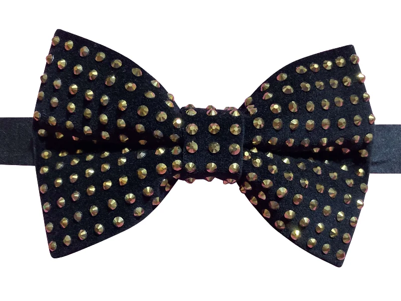 Gold Studded Bow Tie