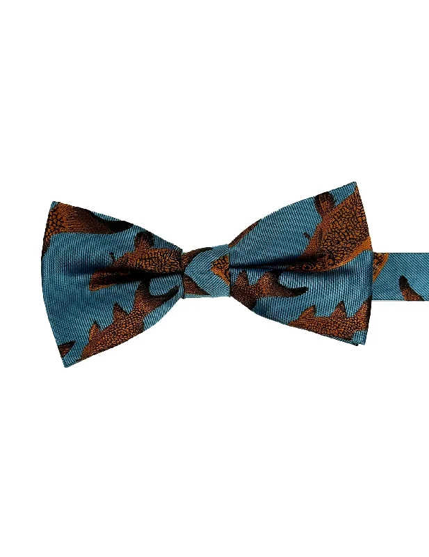 Light Blue Goldfish Silk Bow Tie