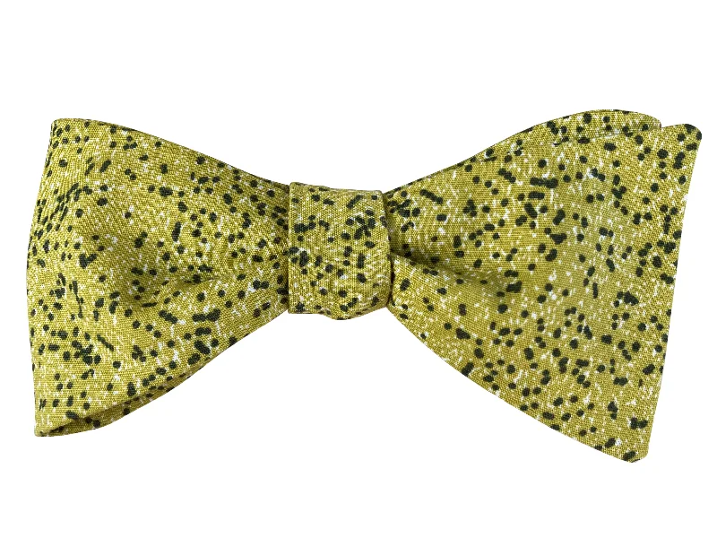 Lime Green Dotty Bow Tie