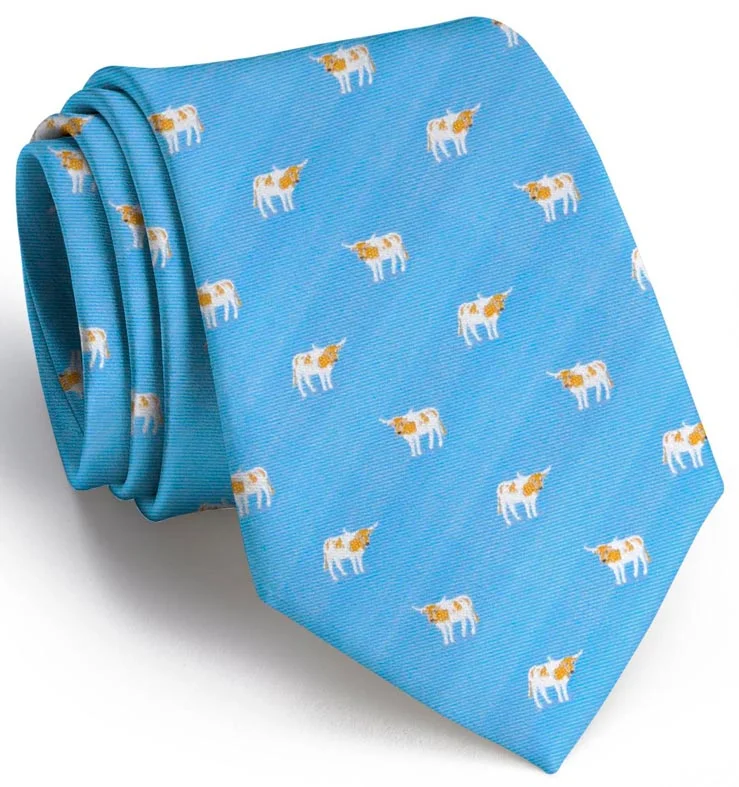 Longhorn Club Tie: Tie - Light Blue