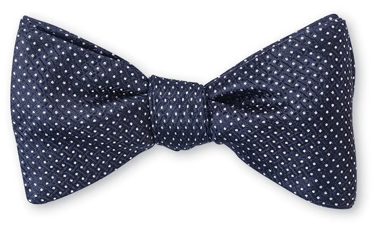 Navy Runnymede Pin Dots Bow Tie - B4948