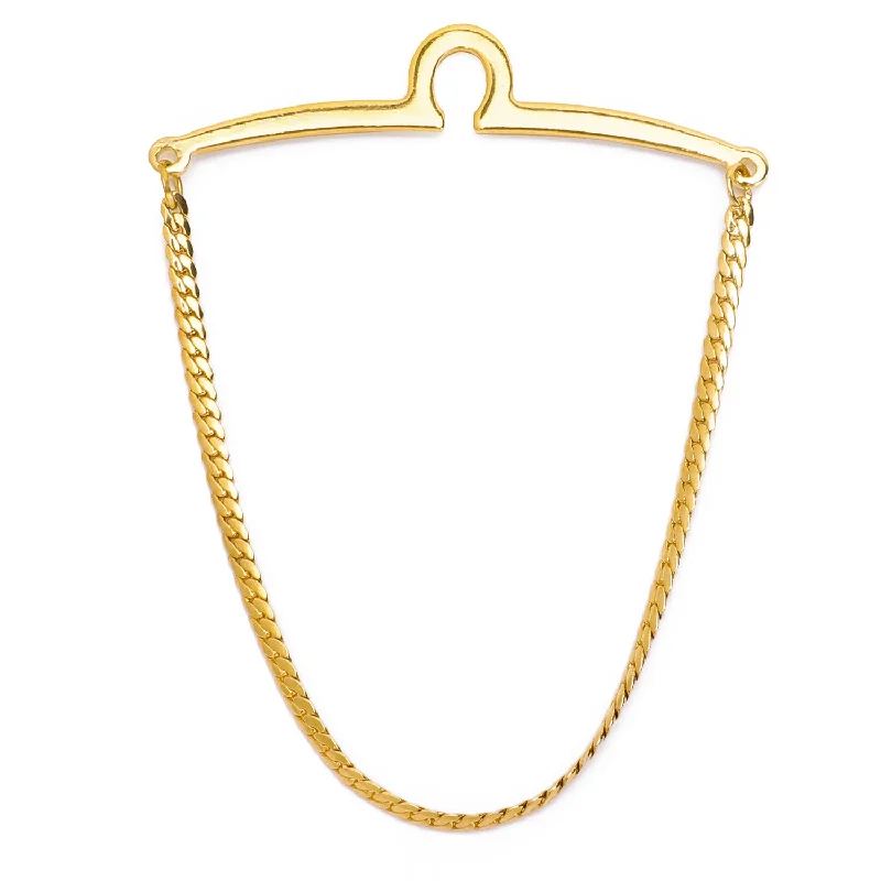 Hi-Tie Golden Tie Chain for Men's Necktie