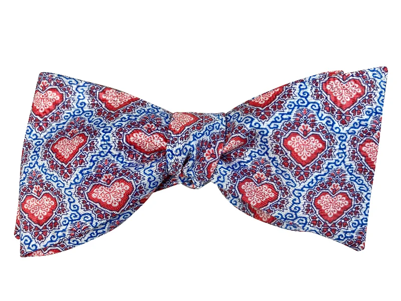 Red King of Hearts Bow Tie