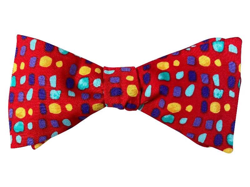 Red Pebbles Bow Tie