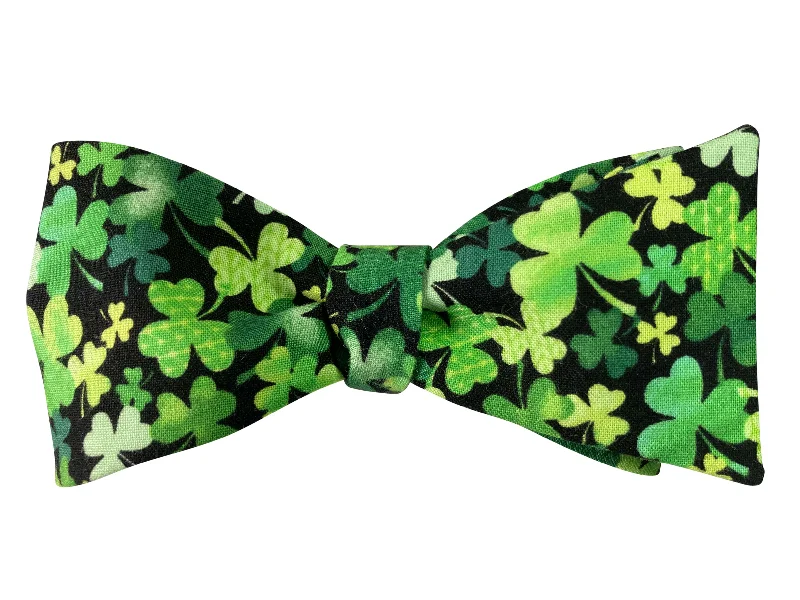 St Patrick's Day Shamrock Bow Tie