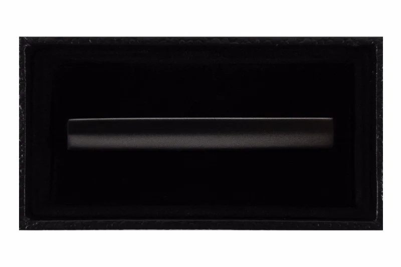 Solid Matte Gun Metal Black Tie Clip