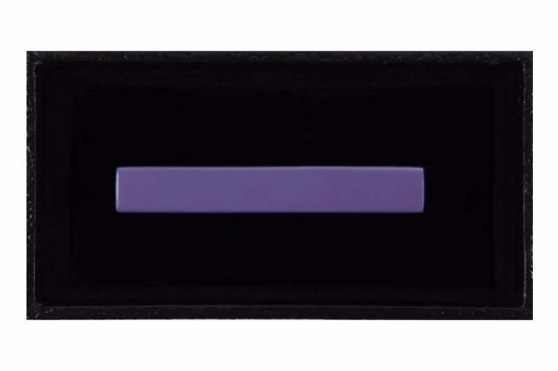 Solid Matte Light Purple Tie Clip