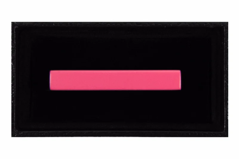 Solid Matte Pink Tie Clip