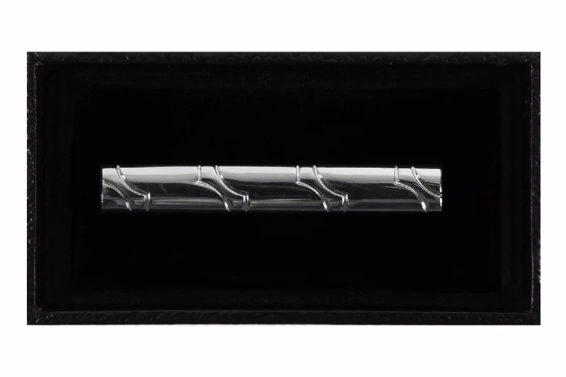 Silver Bones Tie Clip