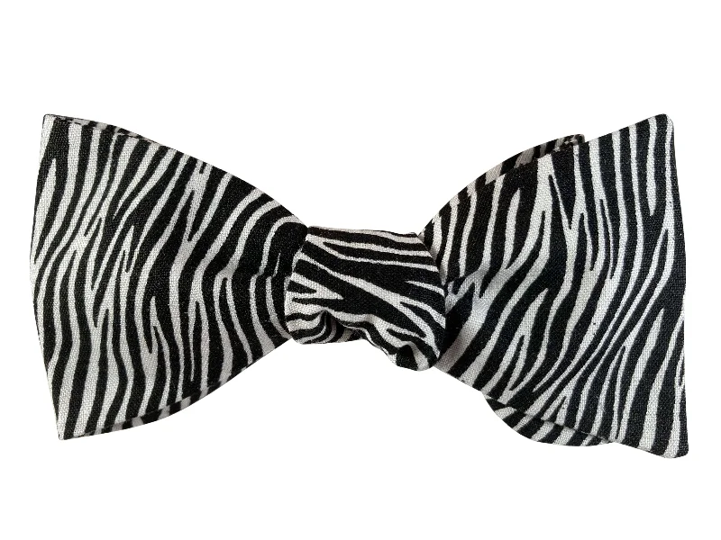 Wild Zebra Bow Tie