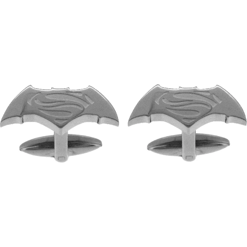 Batman v Superman Cufflinks Silver