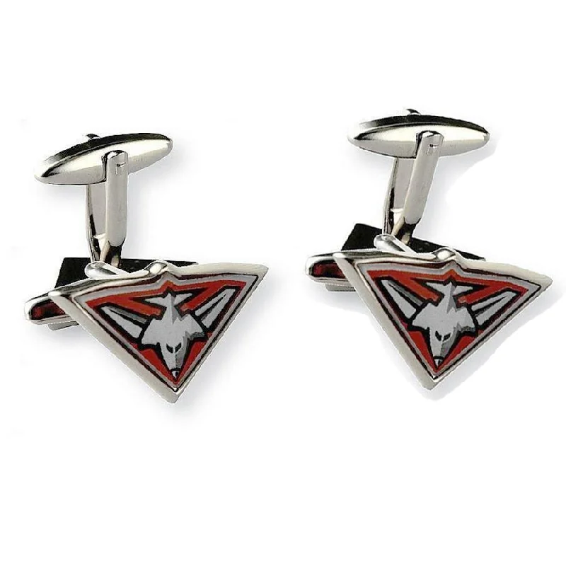 Colour Essendon Logo AFL Cufflinks