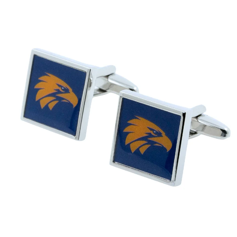 Colour West Coast Eagles AFL Cufflinks