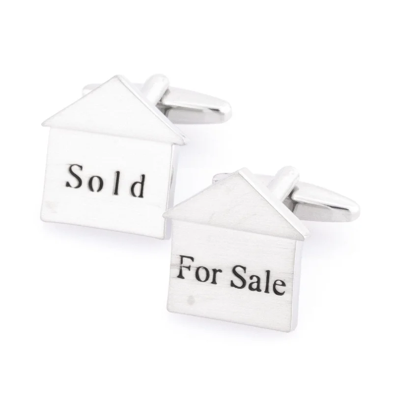 For Sale Sold House Cufflinks