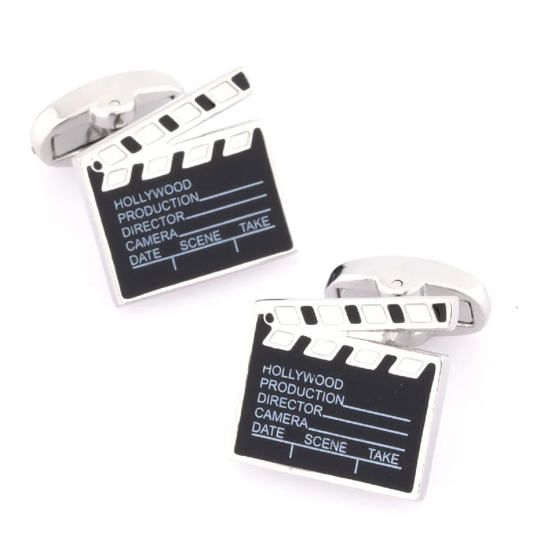 Hollywood Clapper Board Movie Cufflinks