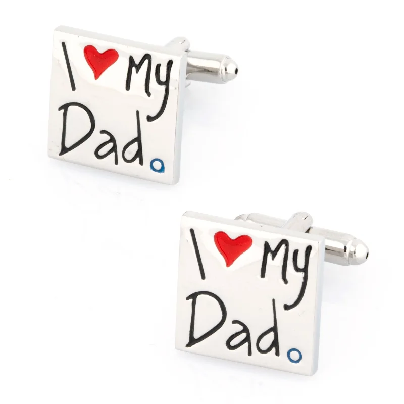 I Love My Dad Cufflinks