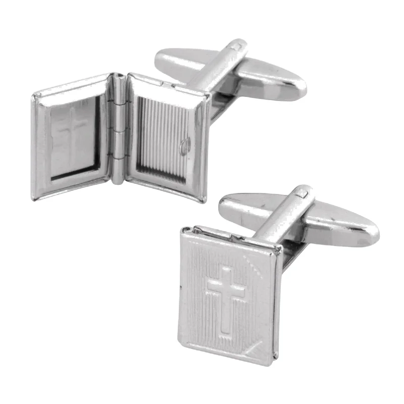 Opening Holy Bible Cufflinks