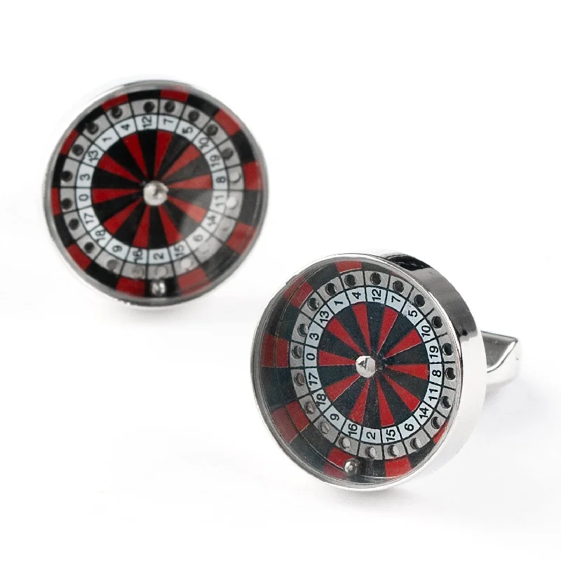 Roulette Wheel & Ball Cufflinks