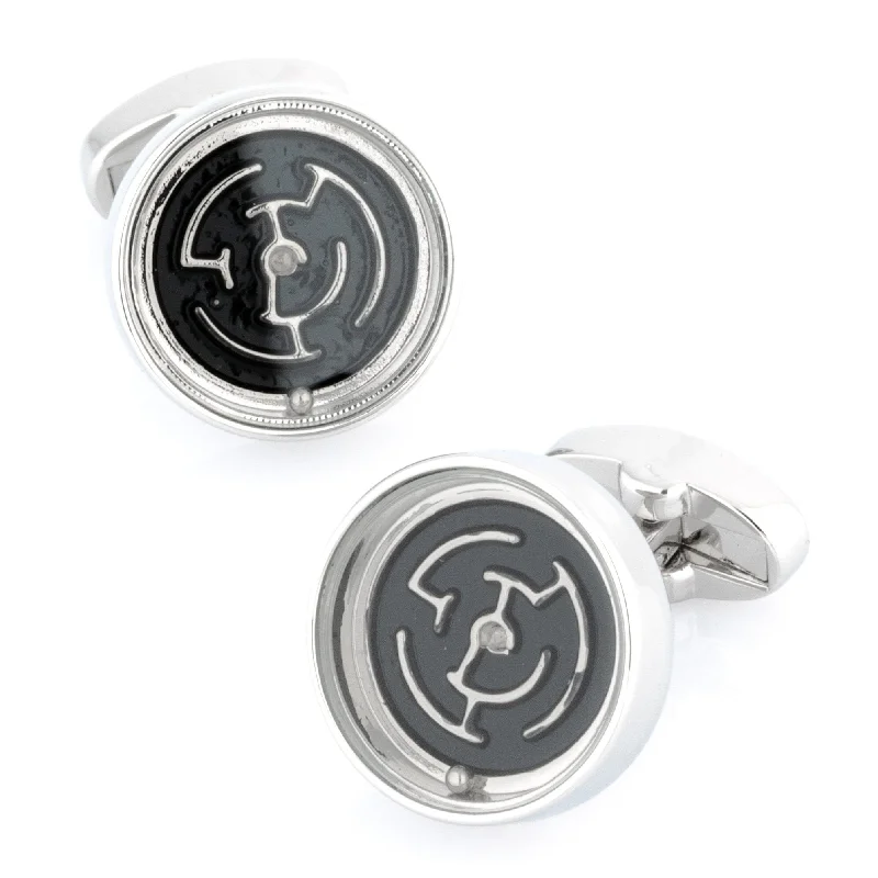 Round Maze Cufflinks