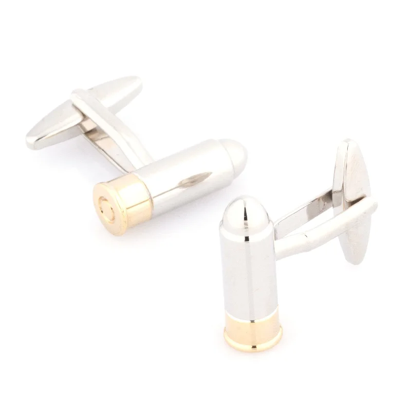 Silver/Gold Bullet Cufflinks