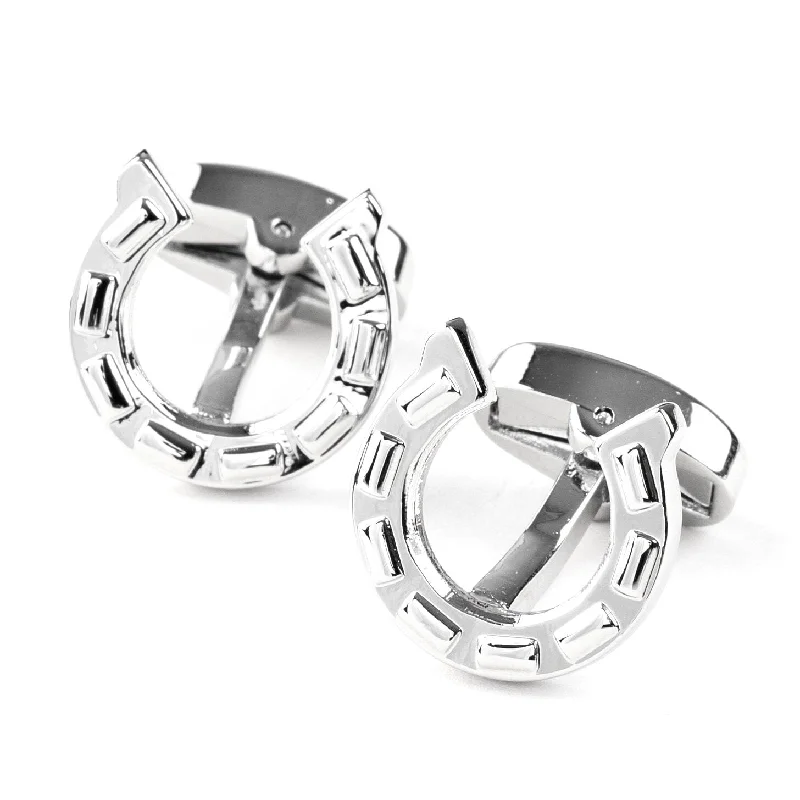 Silver Horseshoe Cufflinks