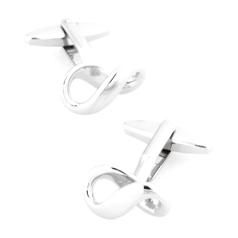 Silver Infinity Symbol Cufflinks