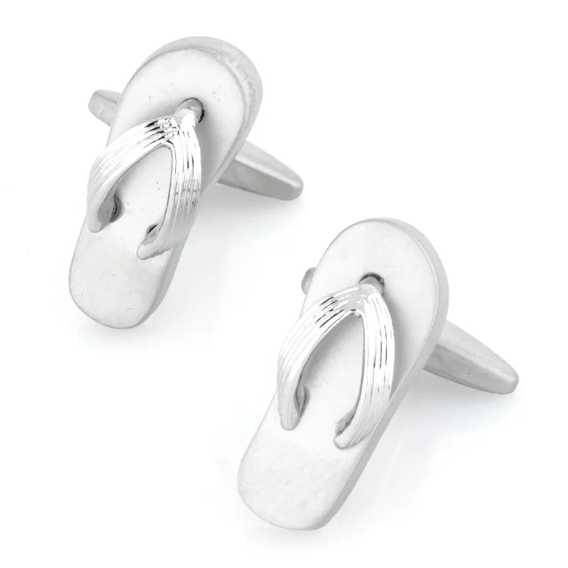 Silver Thongs Cufflinks