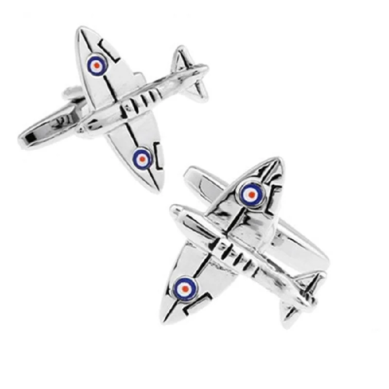 Spitfire Airplane Cufflinks