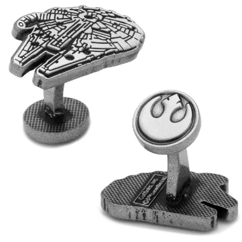 Star Wars Millennium Falcon Silver Cufflinks