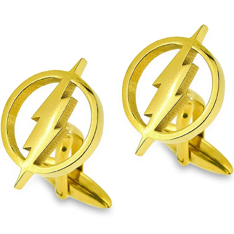 The Flash Cufflinks Gold