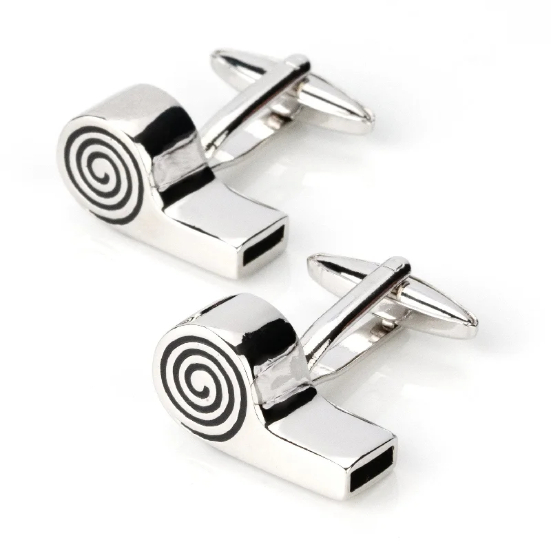 Working Referee Whistle Cufflinks