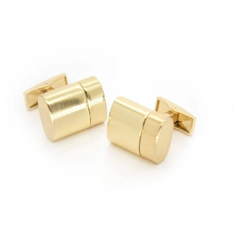 Working USB Cufflinks 32Gb Oval Flash Drive in Gold