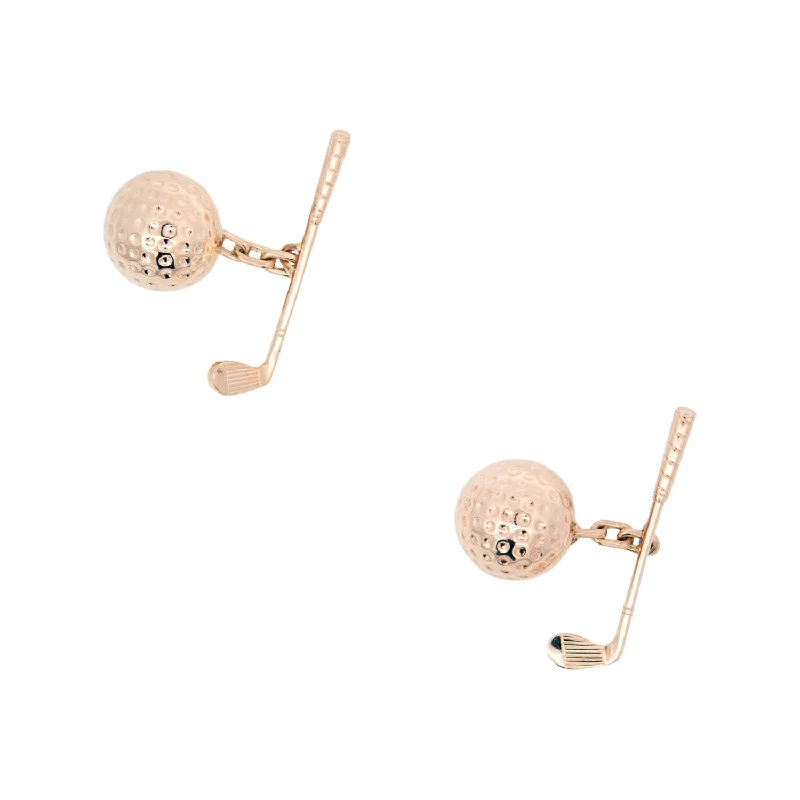 KREMENTZ Estate 14k Golf Club CuffLinks 4.7g